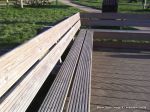 Timber decking and seating constructed for primary school