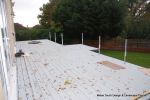 Property was resdential care home ramped pathway was constructed leading from the front of the property to the very rear, retaining walls built with interlocking blocks with added rebar and fresh concrete for strength and faced with house brick, Composite
