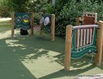 Musical playground instruments installed at children's nursery
