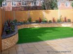 Artificial grass stays green all year round and easy to maintain  