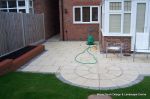 Marshalls Saxon patio with feature circle