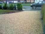 Driveway constructed using Cotswold flat chippings and Tegula edgings 