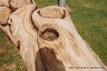 This mighty oak trunk was given a new lease of life with a beautifully carving of a woodland wildlife scene for the children of a school nursery to enjoy for many generations to come.