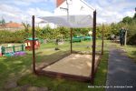 Sandpits installed at children's nursery's with fox and vermin proof covers