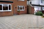 Driveway constructed using Clasico deco paver's set at 45 degree to property