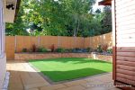 Artificial grass stays green all year round and easy to maintain  