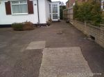 BEFORE: Tired and patchy old tarmac driveway