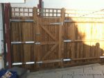 New treated close board feather edge fence supplied and installed