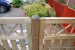 New treated picket fence supplied and installed