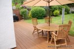 Softwood decking stained to look like expensive Hardwood decking 